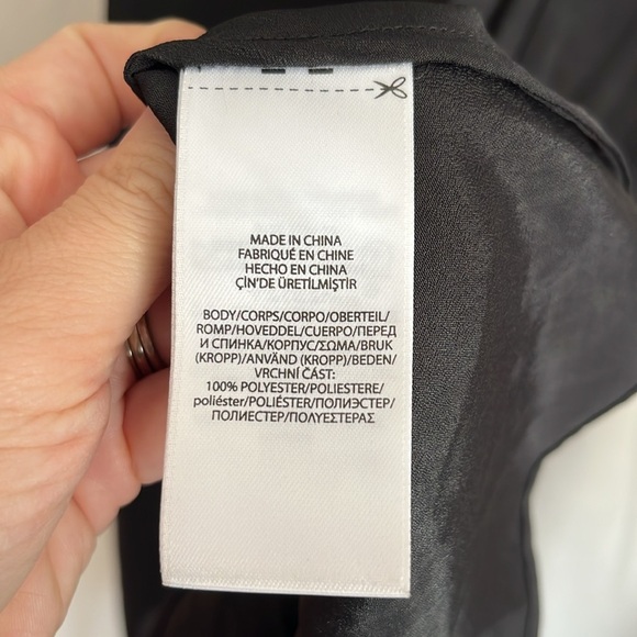 Polo Ralph Lauren Black Midi Slip Dress Size 2 - Picture 4 of 5
